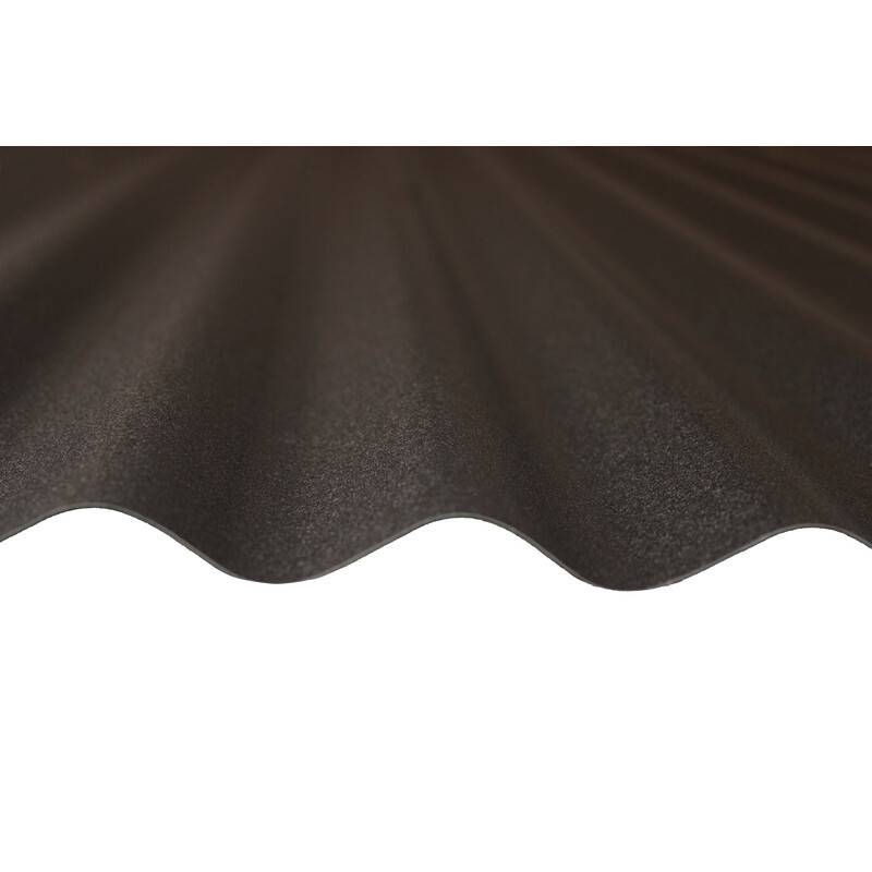 Plaque acier ondulée PO 76/18 réversible noir mat / rouge mat 2000X900MM - Coloris - Noir mat / Rouge mat, Largeur - 90 cm, Longueur - 200 cm - Image 5