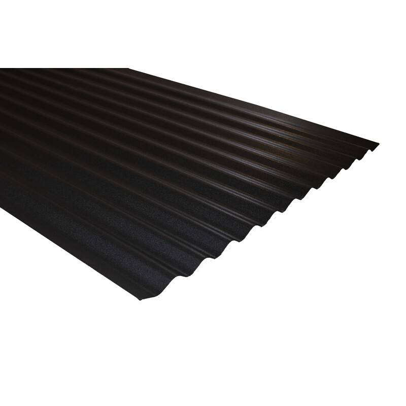 Plaque acier ondulée PO 76/18 réversible noir mat / rouge mat 2000X900MM - Coloris - Noir mat / Rouge mat, Largeur - 90 cm, Longueur - 200 cm - Image 1