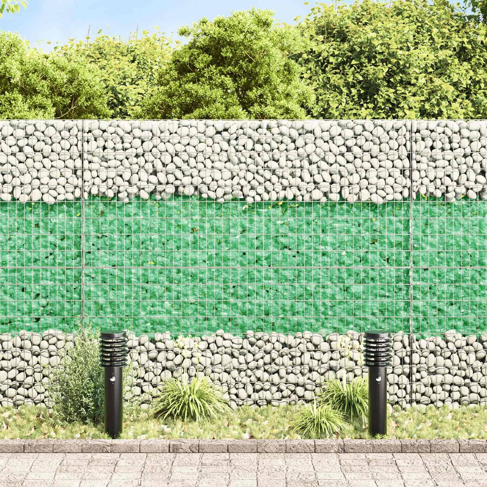PANGIVO - Pierres de jardin verre vert clair 12 x 12 x 12 cm - PANGIVO - Image 1