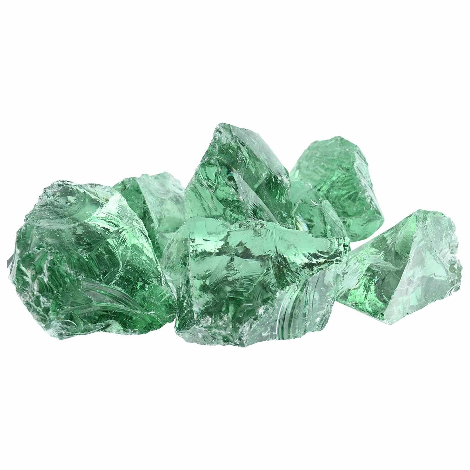 PANGIVO - Pierres de jardin verre vert clair 12 x 12 x 12 cm - PANGIVO - Image 2