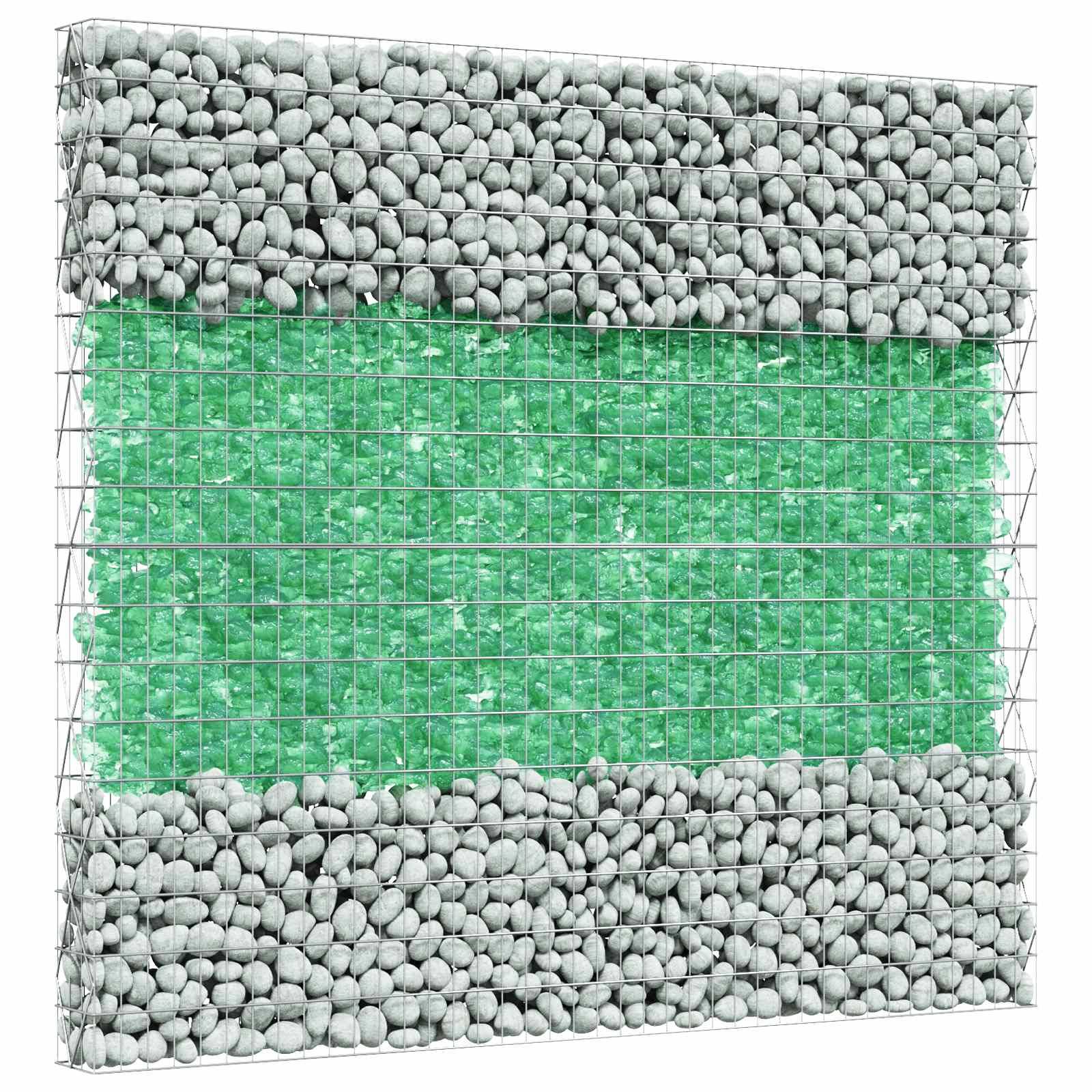 PANGIVO - Pierres de jardin verre vert clair 12 x 12 x 12 cm - PANGIVO - Image 3