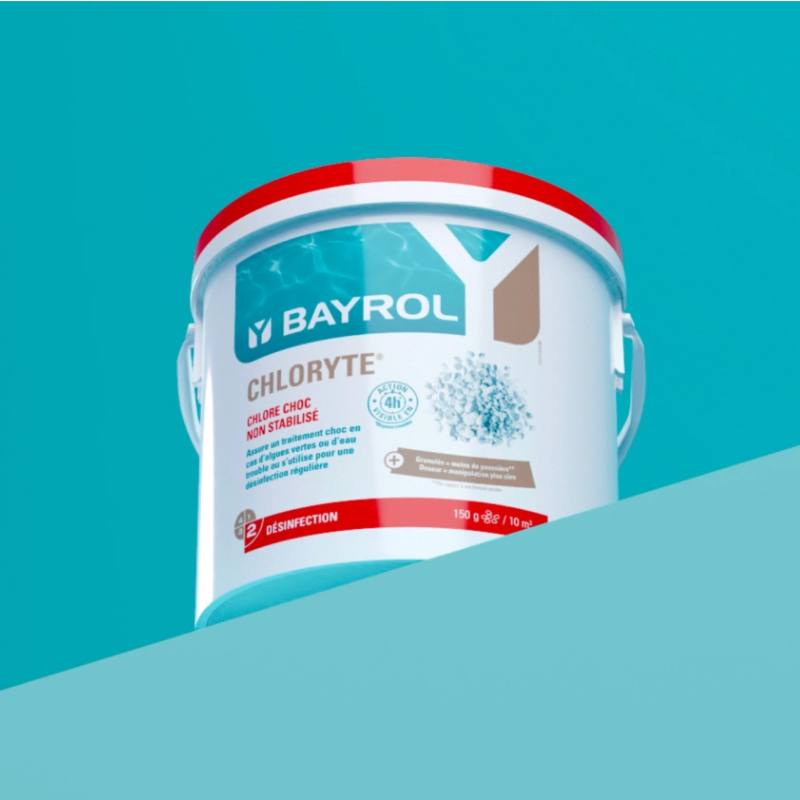 Chlore non stabilisé Bayrol Chloryte Traitement de l'eau 3,3 kg - Image 8