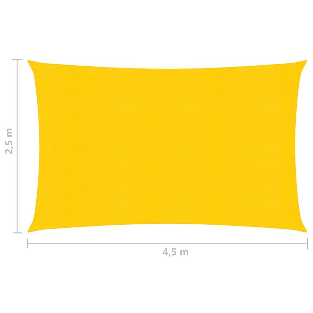 Helloshop26 - Voile d'ombrage 160 g/m² jaune 2,5 x 4,5 m PEHD - Image 6