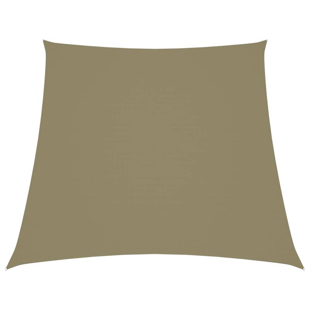 Helloshop26 - Voile toile d'ombrage parasol tissu oxford trapèze 4/5 x 4 m beige - Image 1