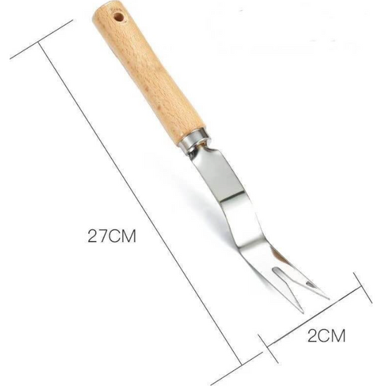 Pelle Jardin Solide - Manche Bois & Acier Inoxydable-Living123 - Image 2