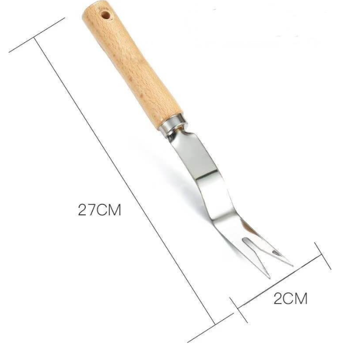 Pelle Jardin Solide - Manche Bois & Acier Inoxydable-Living123 - Image 2