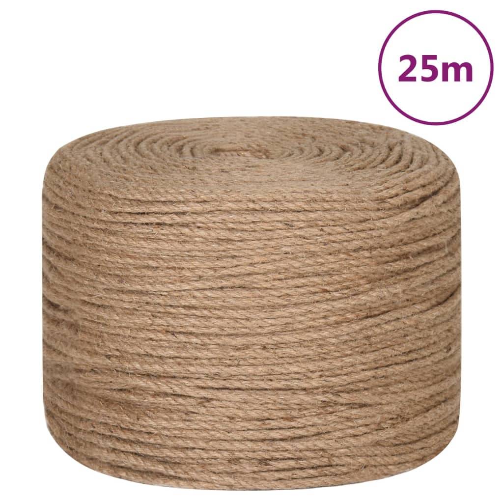 Corde de jute 25 m de long 8 mm d'épaisseur Maison Chic - Image 1
