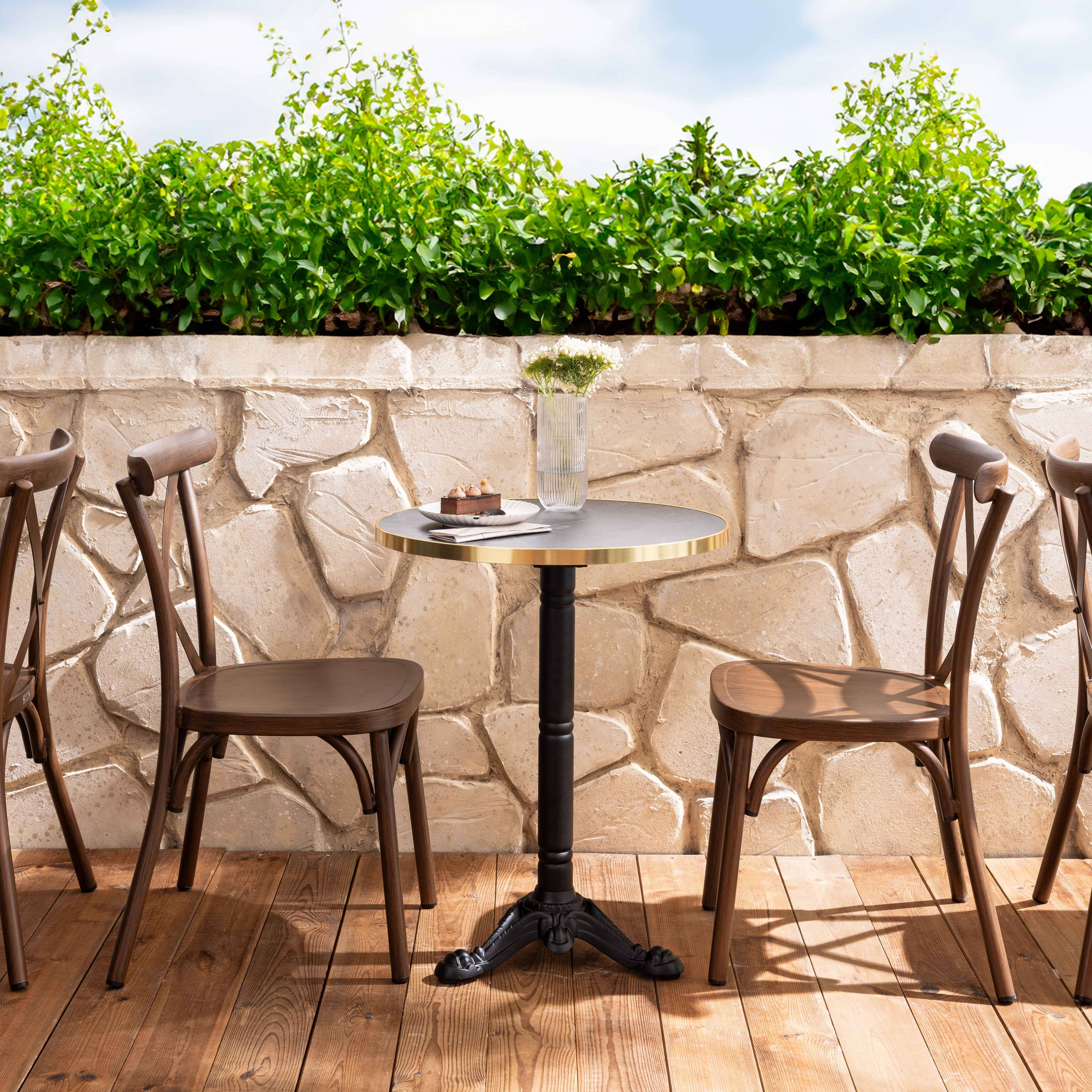 Oviala - Chaise de terrasse bois en aluminium Sintra - Oviala - Image 3