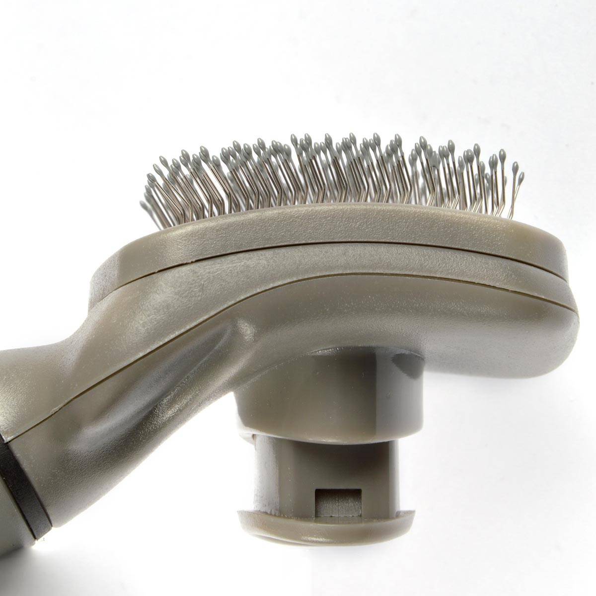 Love Story - Brosse de Toilettage "Manche Ergonomique" 19cm Gris - Image 2