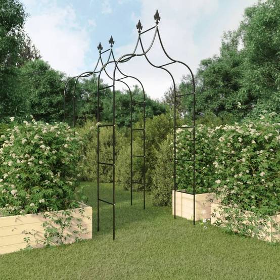 Prolenta Premium - Pergola acier noir 120 x 38 x 260 cm - Prolenta premium p335.4 - Image 2