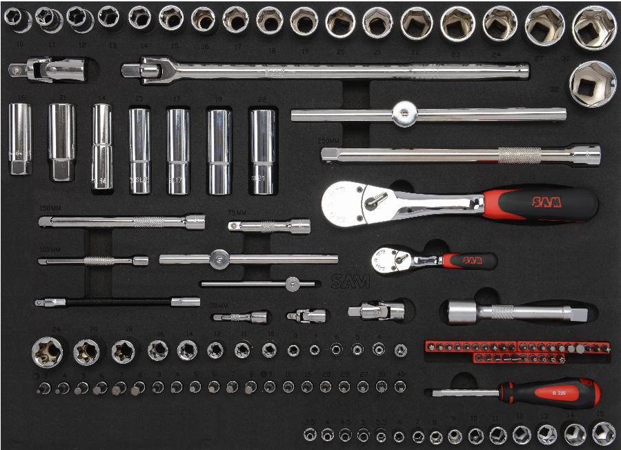 Servante Servi 630N + 200 outils maintenance indus. SAM OUTILLAGE modules mousse - CPP-200M4 - Image 2
