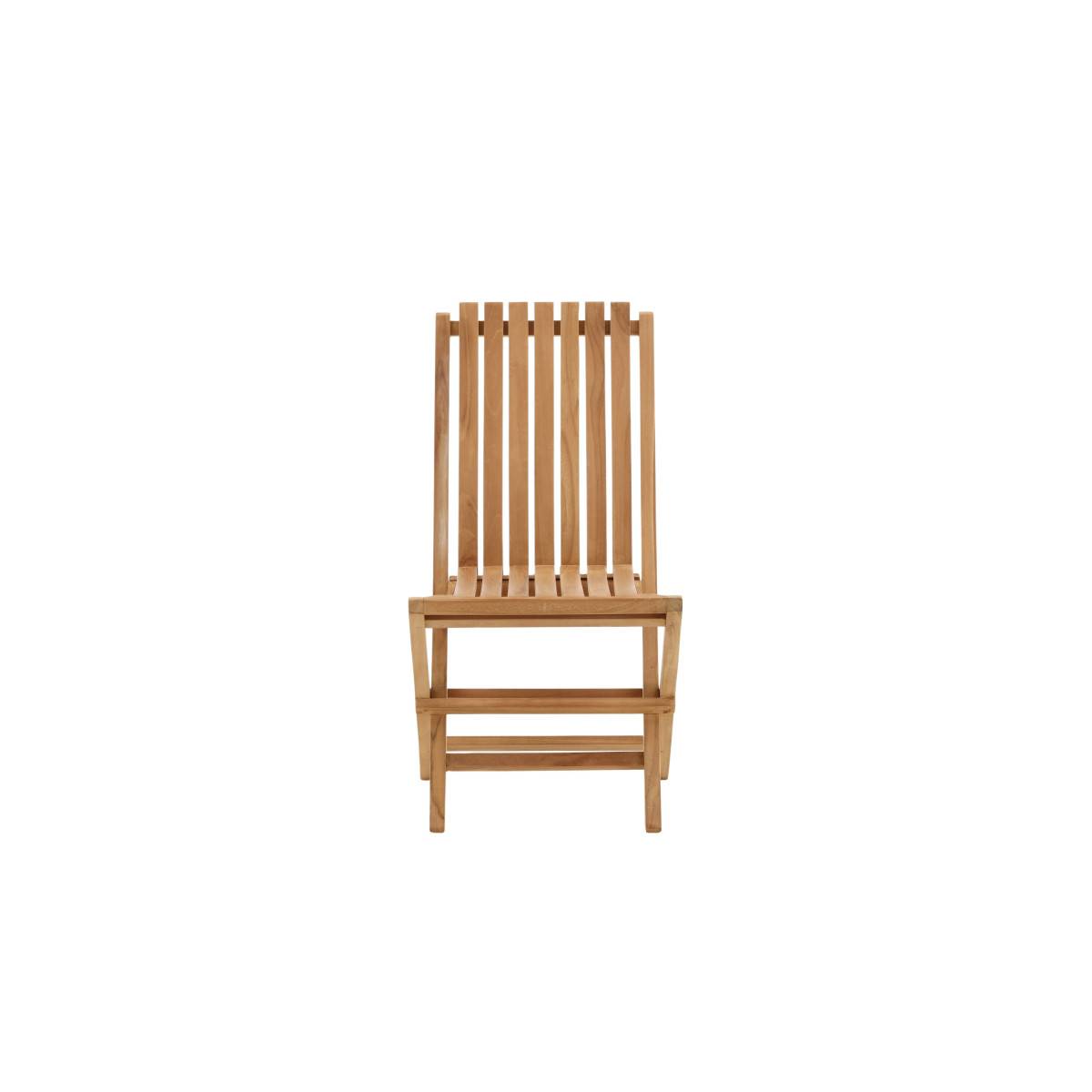 Paris Prix - Chaise de Jardin "Ghana" 93cm Naturel - Image 2