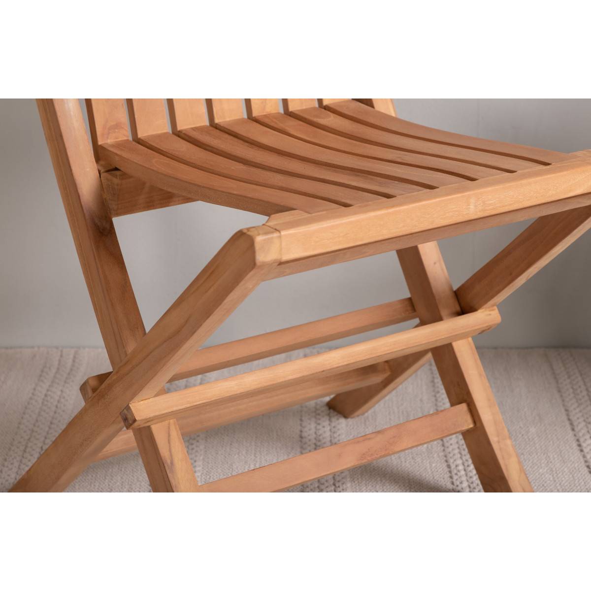 Paris Prix - Chaise de Jardin "Ghana" 93cm Naturel - Image 8