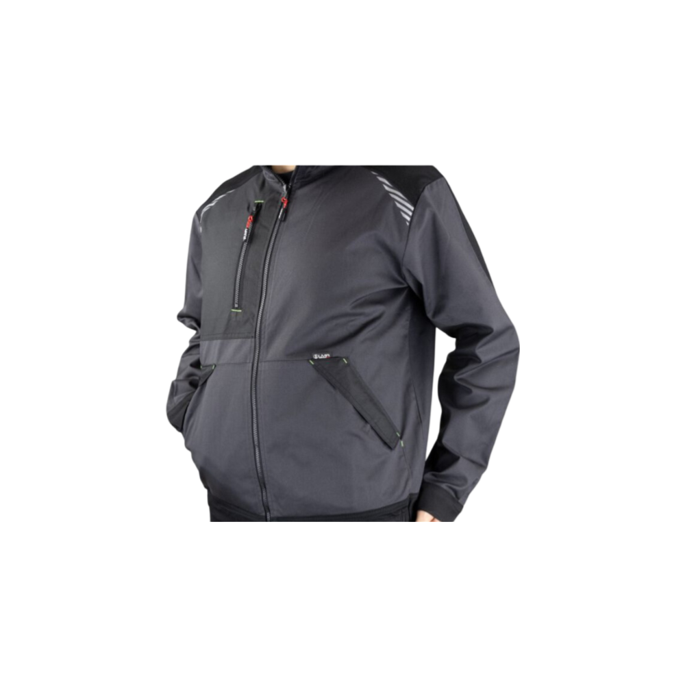 Veste bicolor Cyclope zippée gris/noir T XL - LMA - 2431-XL - Image 2