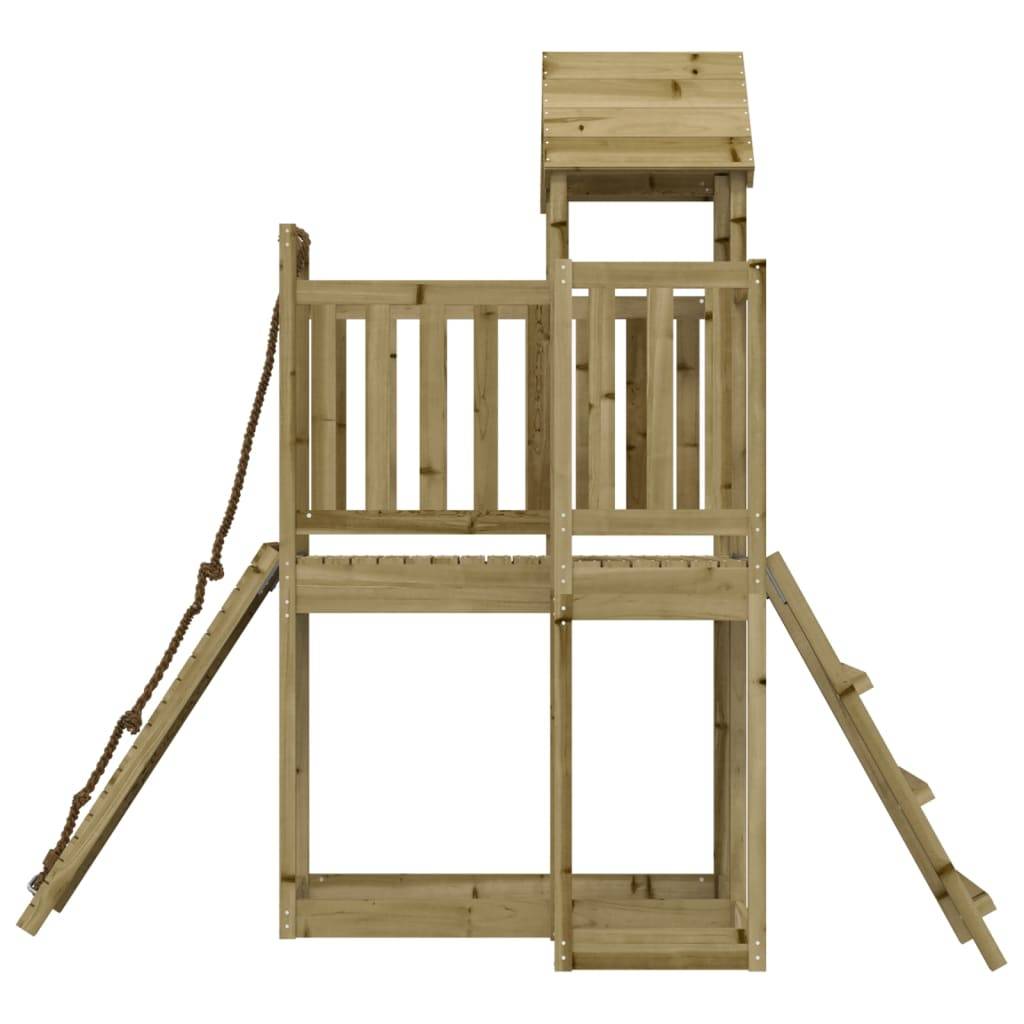 Helloshop26 - Maisonnette de jeu avec mur d'escalade 229 x 107 x 214 cm bois de pin imprégné - Image 5