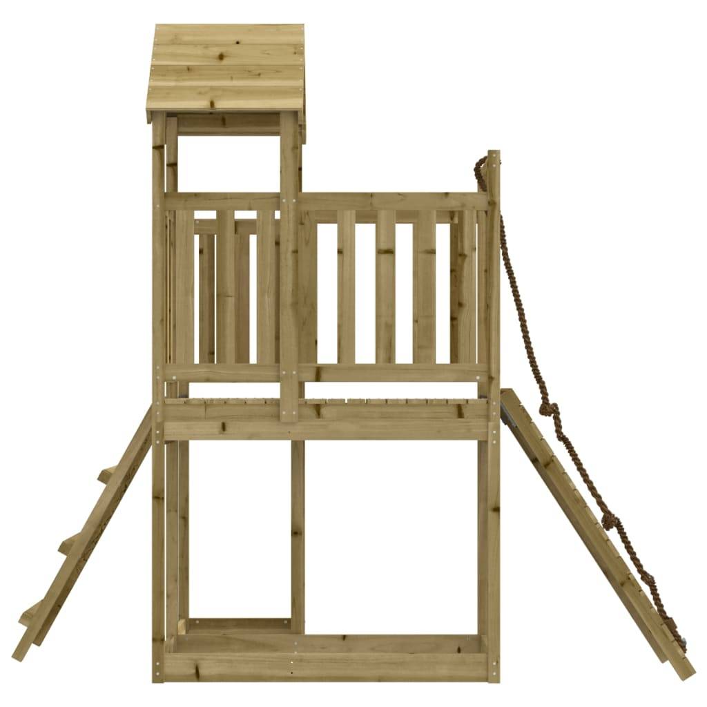 Helloshop26 - Maisonnette de jeu avec mur d'escalade 229 x 107 x 214 cm bois de pin imprégné - Image 4