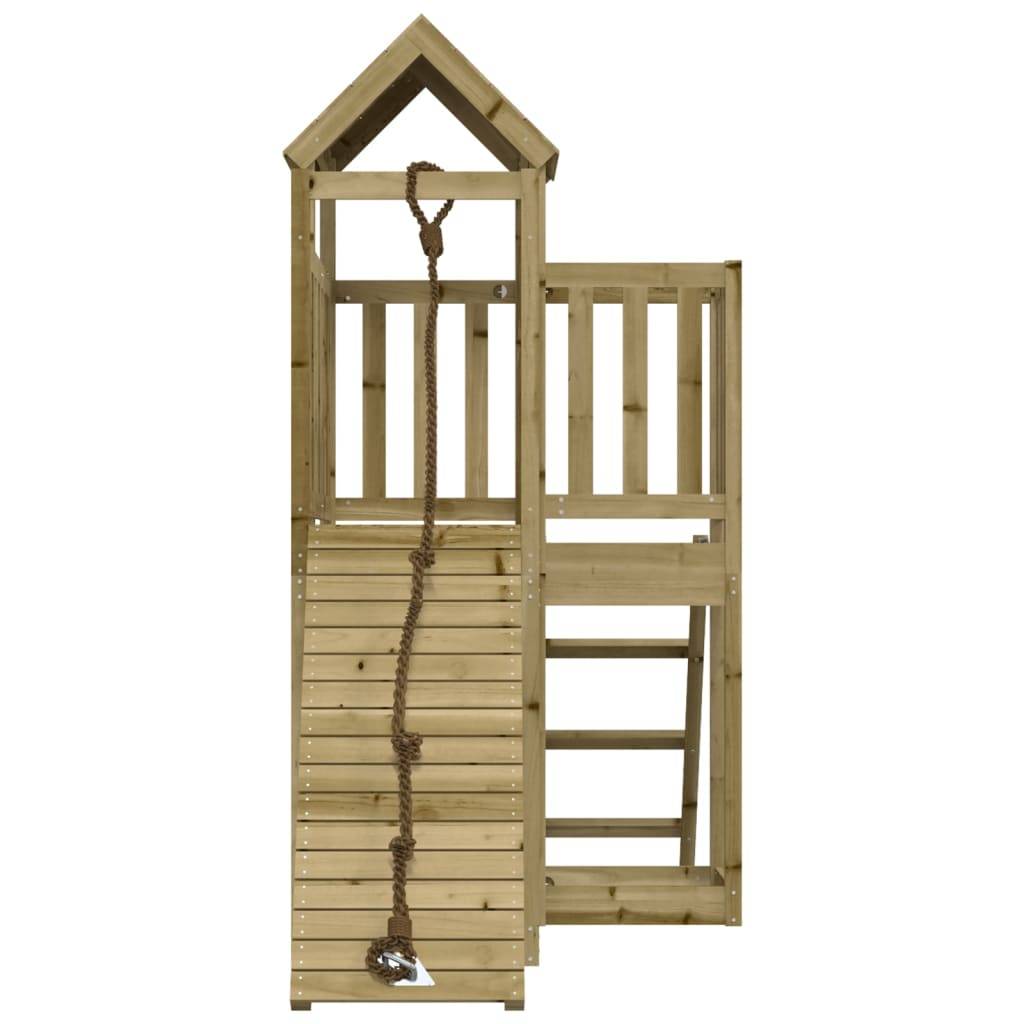 Helloshop26 - Maisonnette de jeu avec mur d'escalade 229 x 107 x 214 cm bois de pin imprégné - Image 3