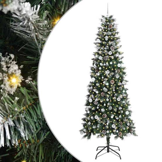 ComfortXL - Sapin de Noël Lumineux 240cm, Look Enneigé, Décorations Complètes et 300 LED – ComfortXL Outdoor Living - Image 2
