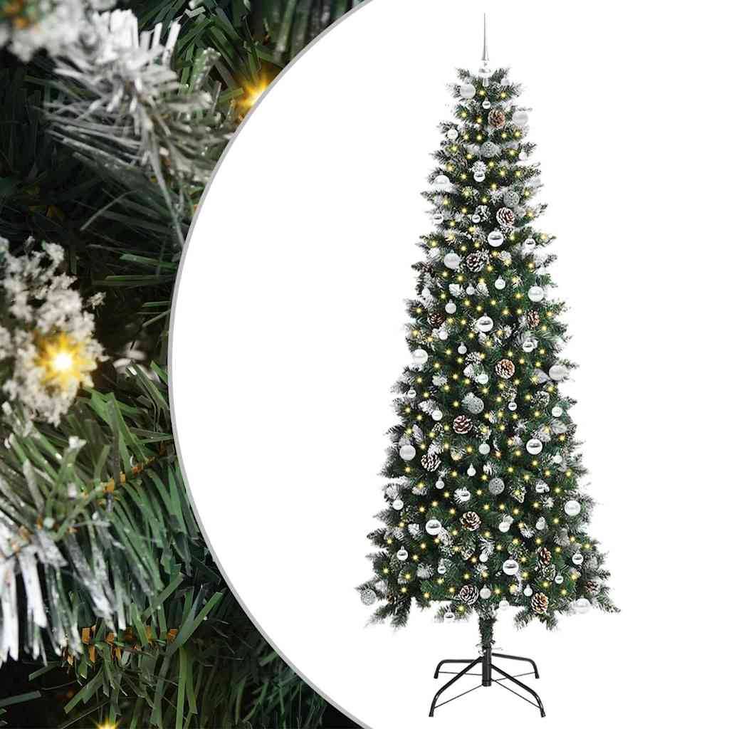 ComfortXL - Sapin de Noël Lumineux 240cm, Look Enneigé, Décorations Complètes et 300 LED – ComfortXL Outdoor Living - Image 2