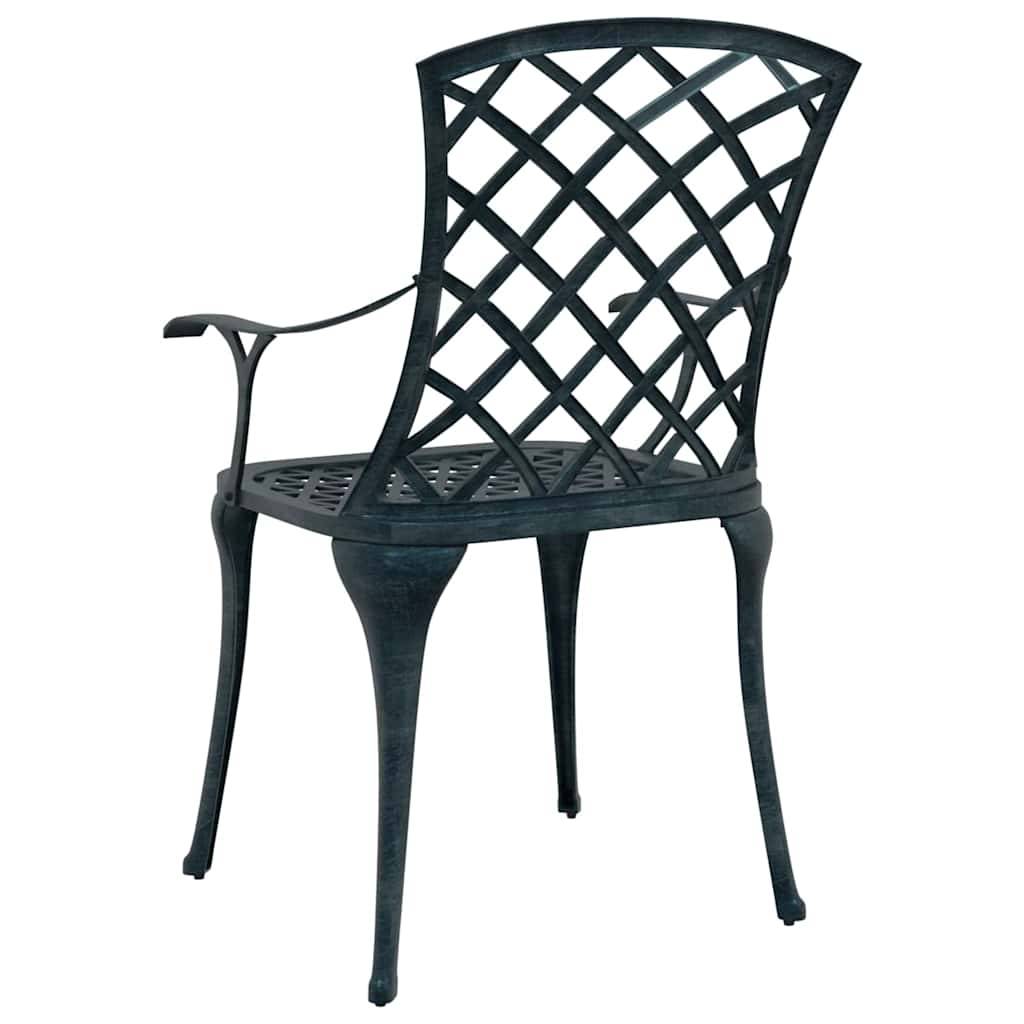 Chaise de jardin aluminium vert 61 x 60,5 x 93 cm - PANGIVO - Image 7