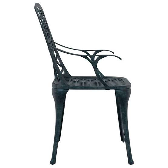 Chaise de jardin aluminium vert 61 x 60,5 x 93 cm - PANGIVO - Image 6