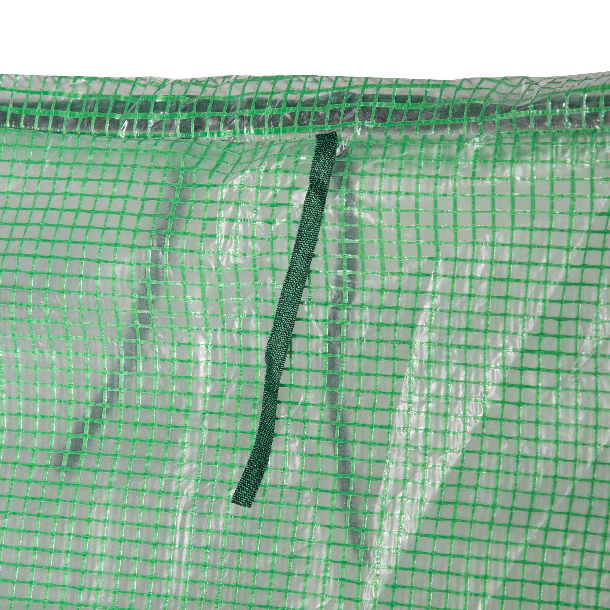 Mini Serre de Jardin Acier et PVC Double Couche pour Plantes 180x90x90 cm Vert - ComfortXL Outdoor Living - Image 10
