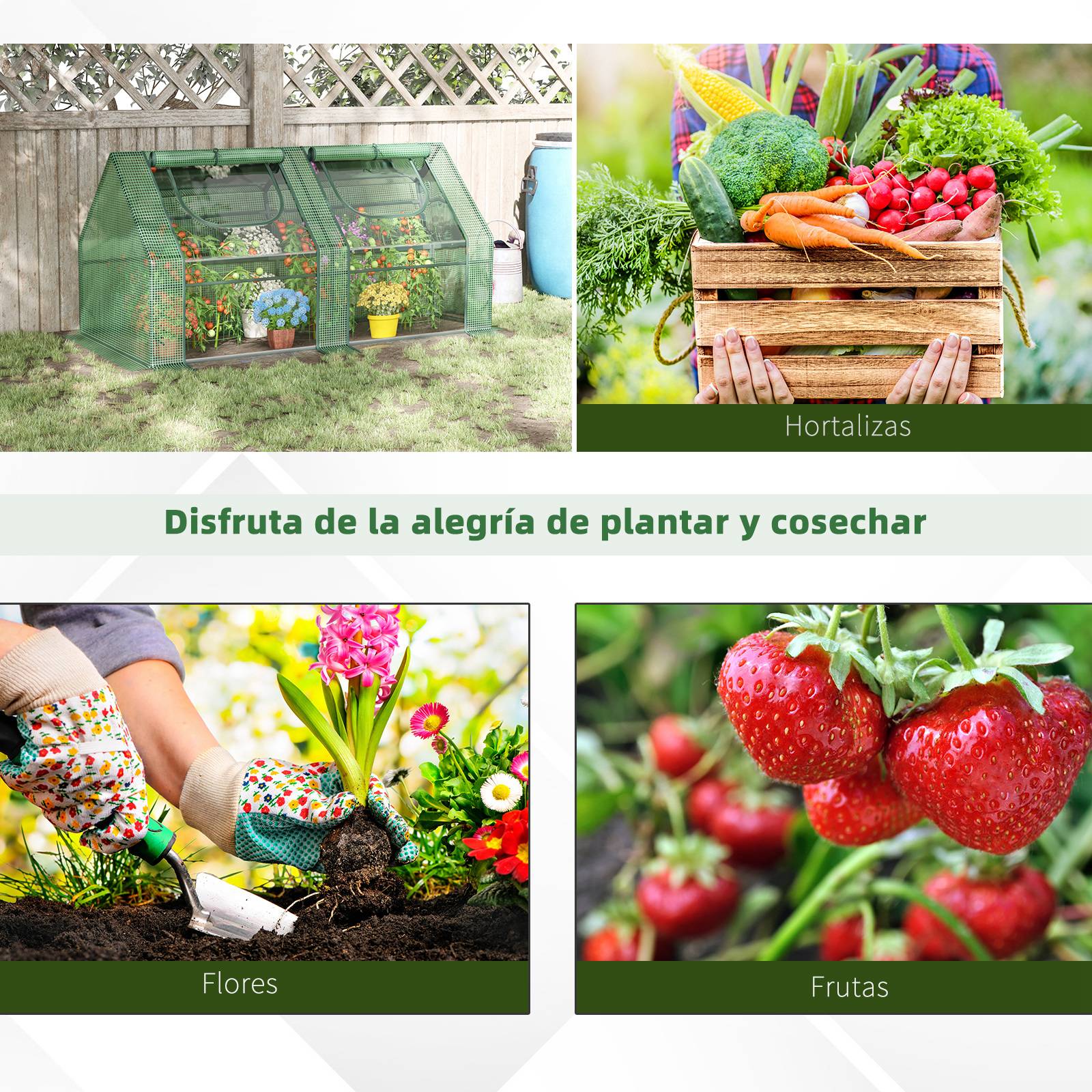 Mini Serre de Jardin Acier et PVC Double Couche pour Plantes 180x90x90 cm Vert - ComfortXL Outdoor Living - Image 9