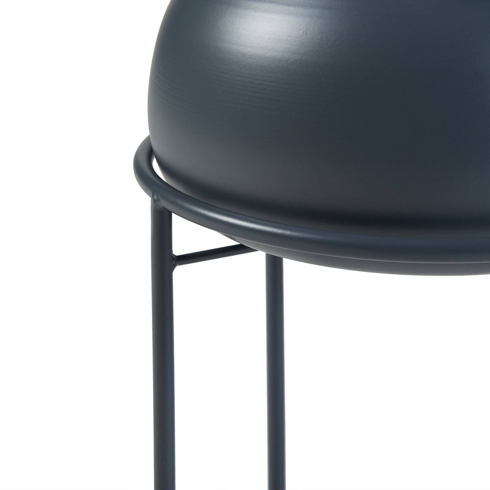 Helloshop26 - Porte-plantes style intemportel support 38 x 24 cm noir - Image 4