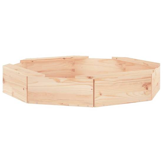 Bac à sable - Maison de jeu pour enfants avec sièges octogone bois de pin massif-JU12110 - Image 1