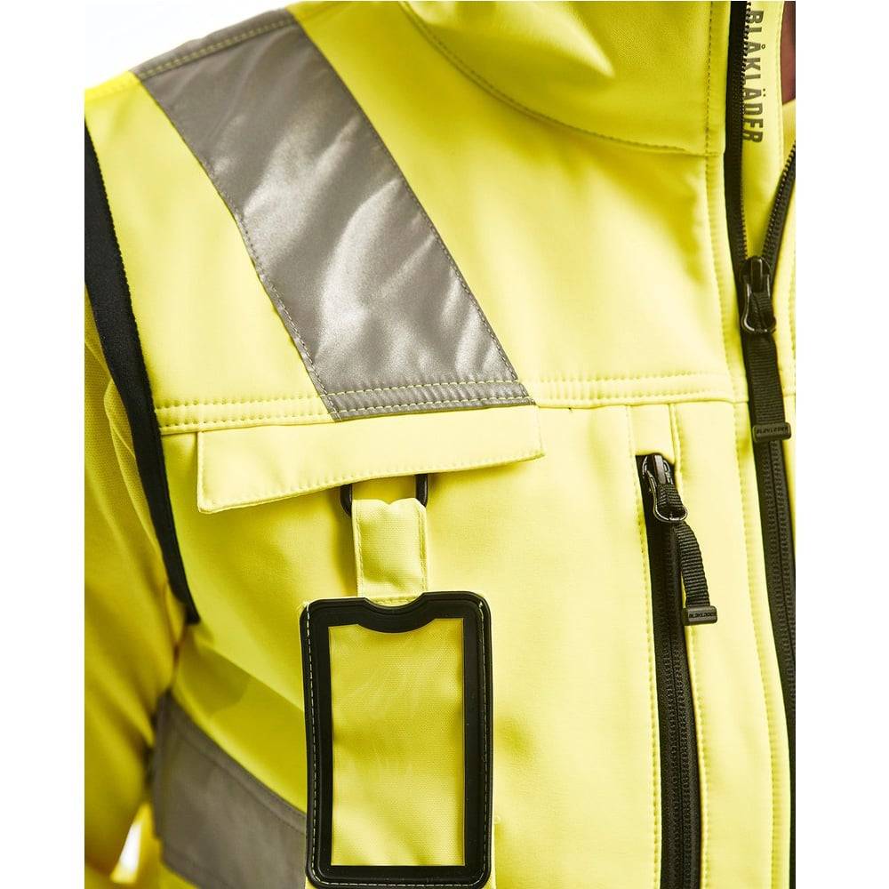 Gilet sans manches haute visibilité Blaklader Softshell Jaune XL - Image 4