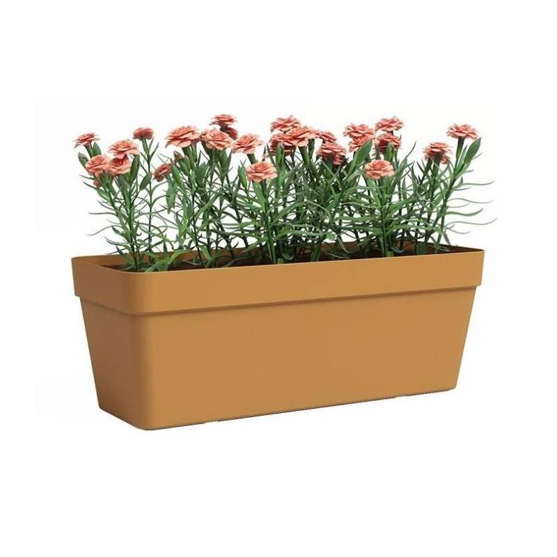 Jardiniere - Plastique - Jaune Miel - Rectangulaire - L49,9 X P20 X H18,1cm - Artevasi - Image 2