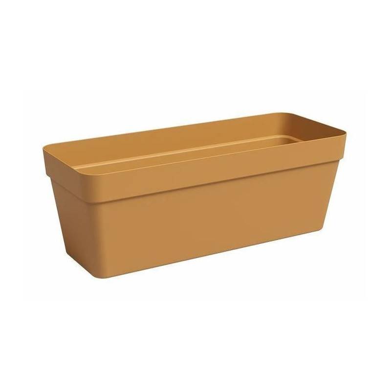 Jardiniere - Plastique - Jaune Miel - Rectangulaire - L49,9 X P20 X H18,1cm - Artevasi - Image 1