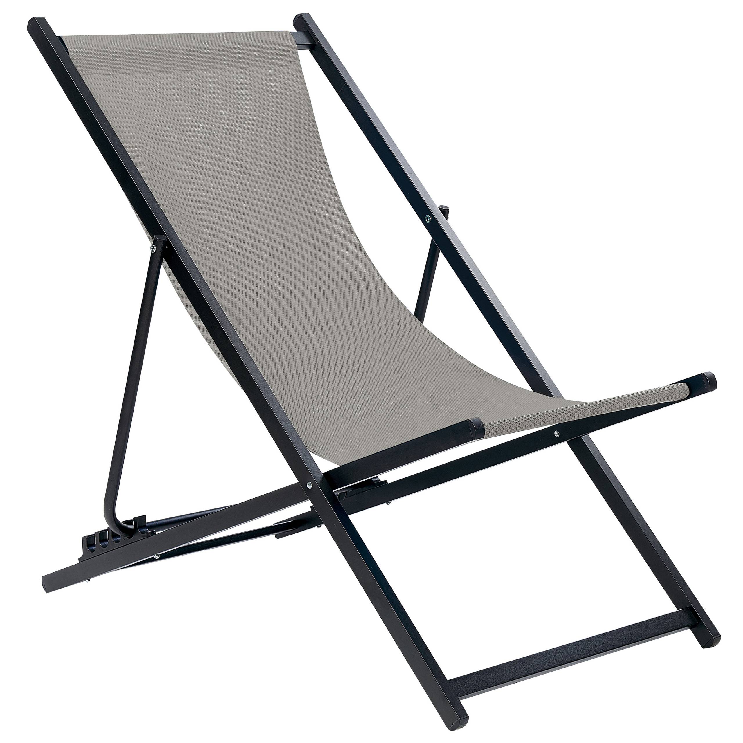 Beliani - Chaise longue Aluminium Gris LOCRI II - Beliani - Image 2