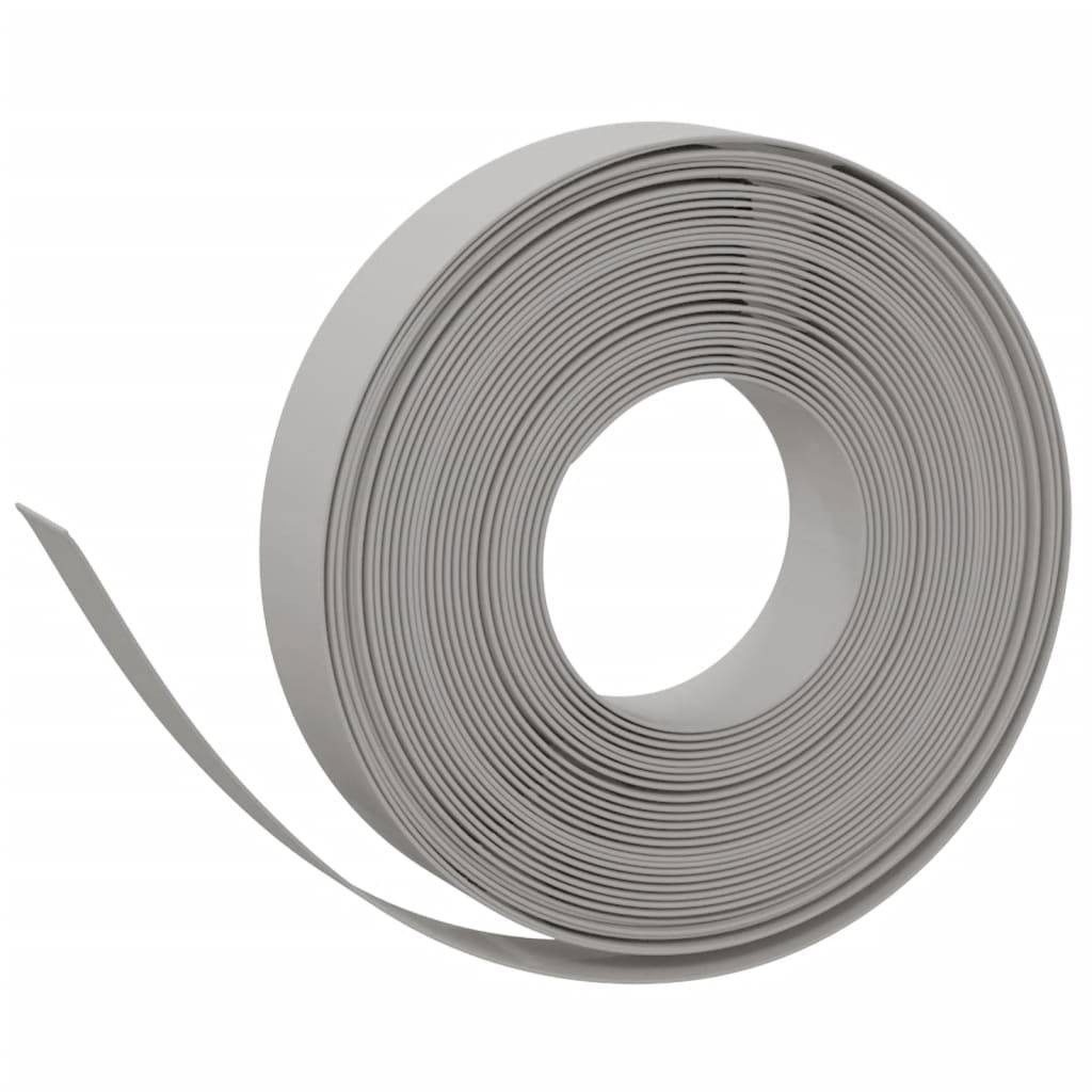 Bordure jardin polyéthylène plates-bandes délimitation espaces 10m x 10cm gris - ComfortXL Outdoor Living - Image 2