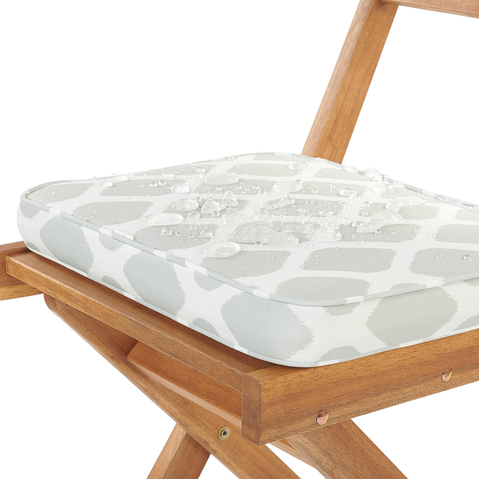 Beliani - Set de bistrot, 2 Personnes Acacia Vert menthe FIJI - 60x60x75- Beliani - Image 7