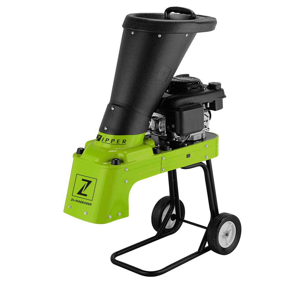 Broyeur de végétaux à essence design - kit de déplacement inclus - 159 cc Zipper