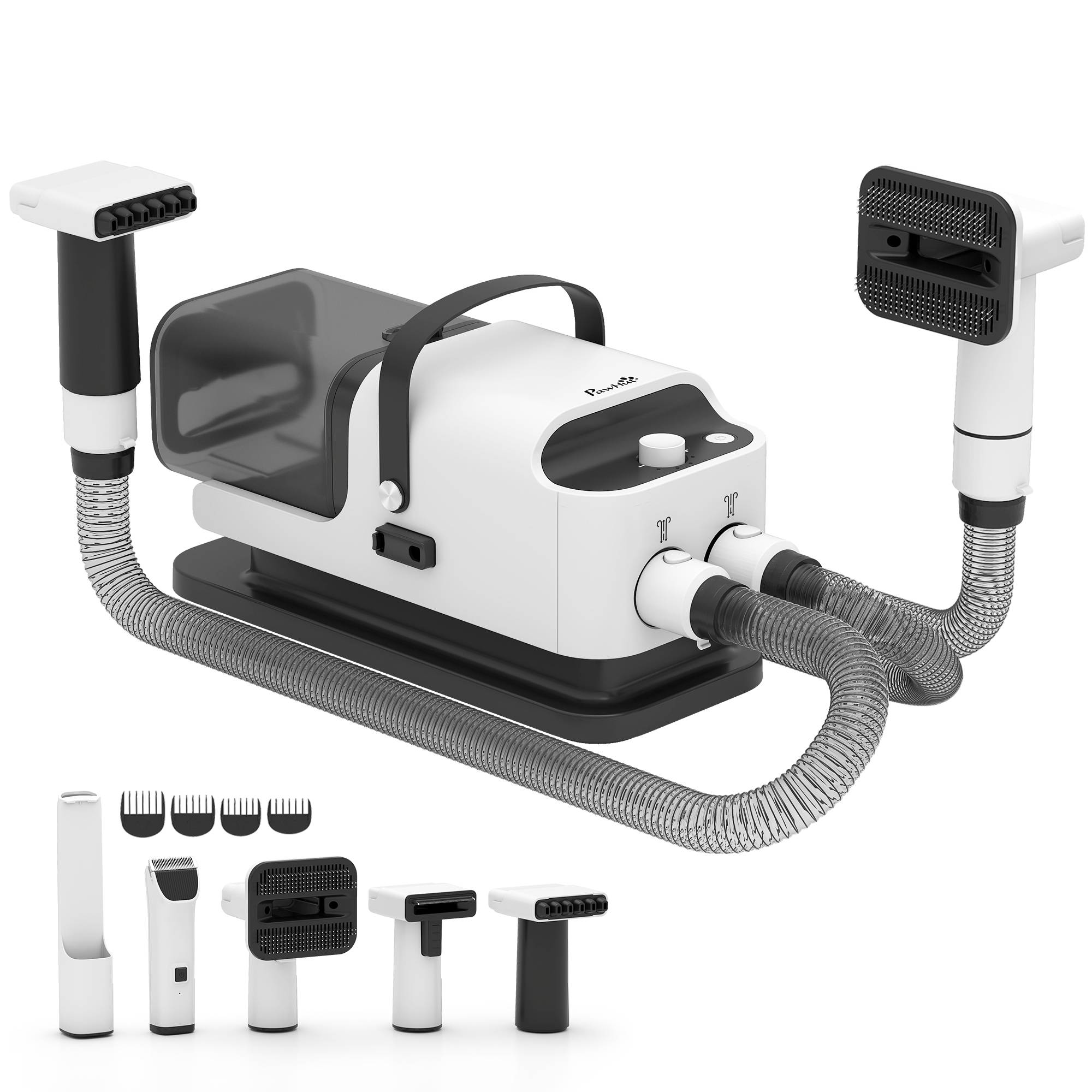 Sans Marque - Aspirateur Poil de Chien et Séchoir 5-en-1 12kPa 50dB 1,8L Blanc - Image 1