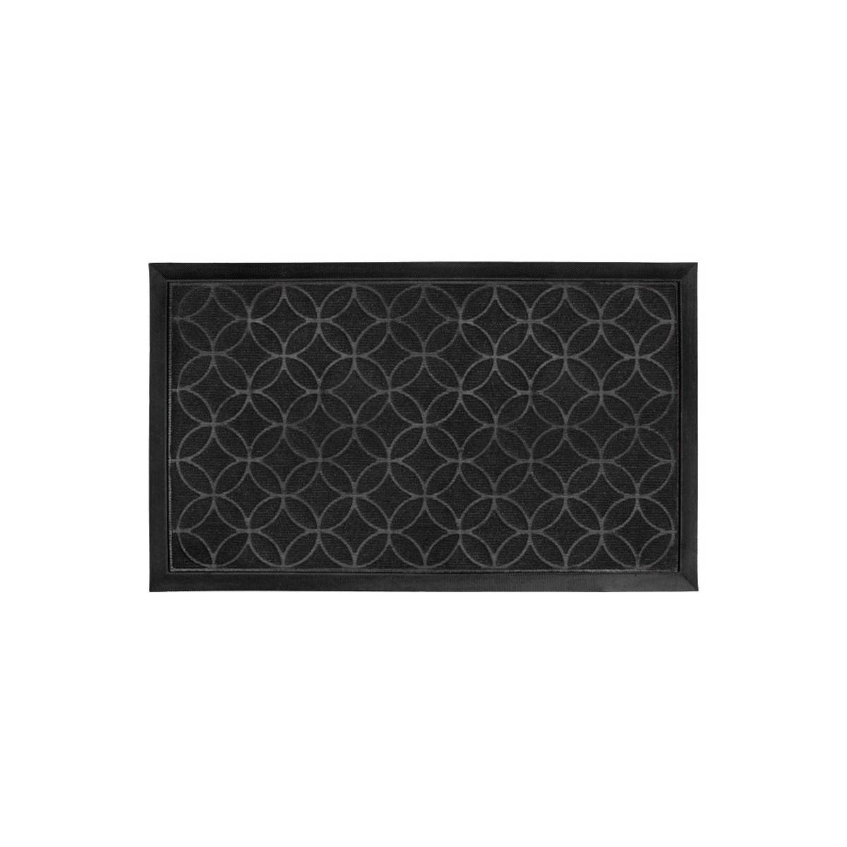 Tapis d'Entrée en Relief "Emilio" 45x75cm Noir