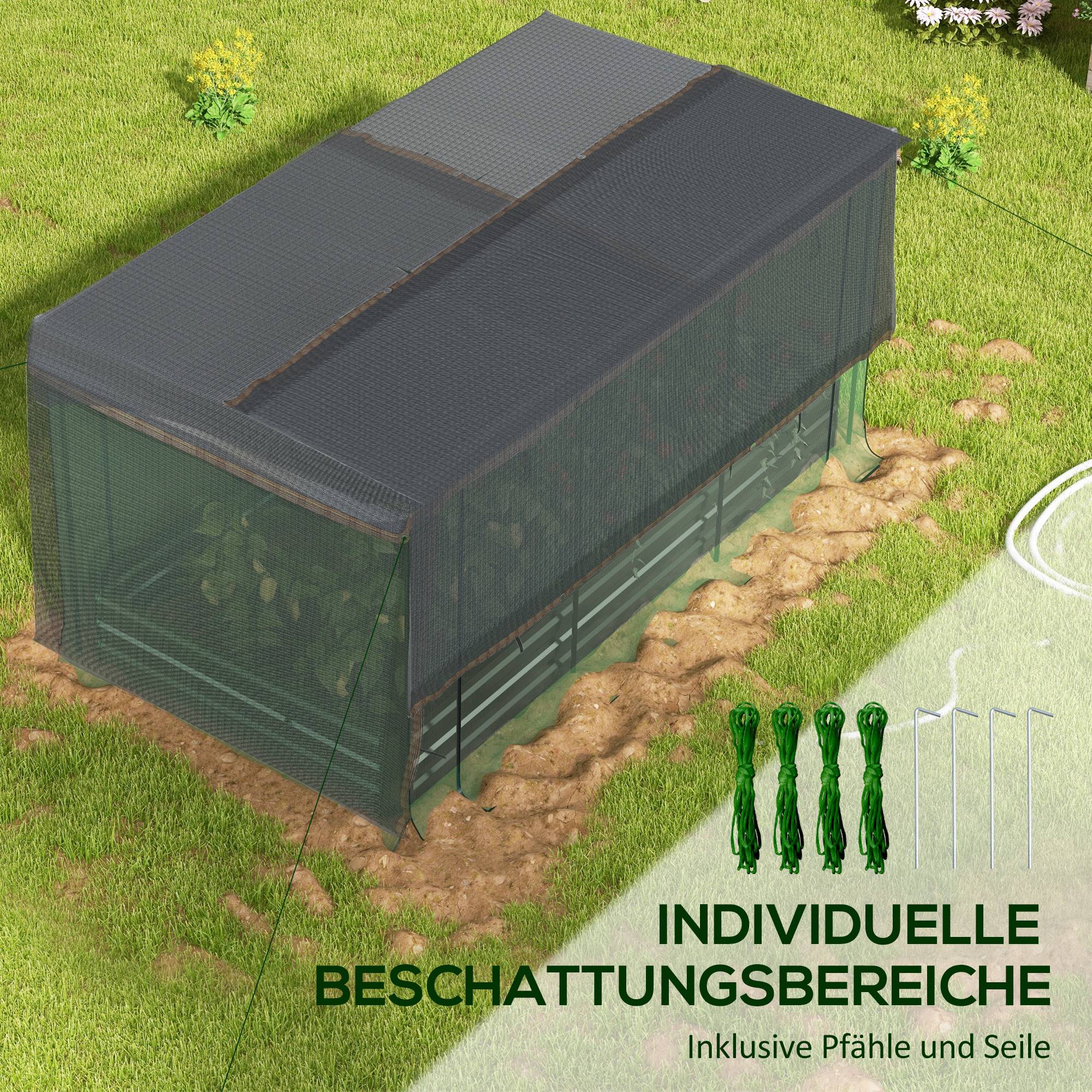 ComfortXL - Carré Potager Métal Serre Tunnel Filet Protection 230x110cm Gris Foncé - ComfortXL Outdoor Living - Image 5