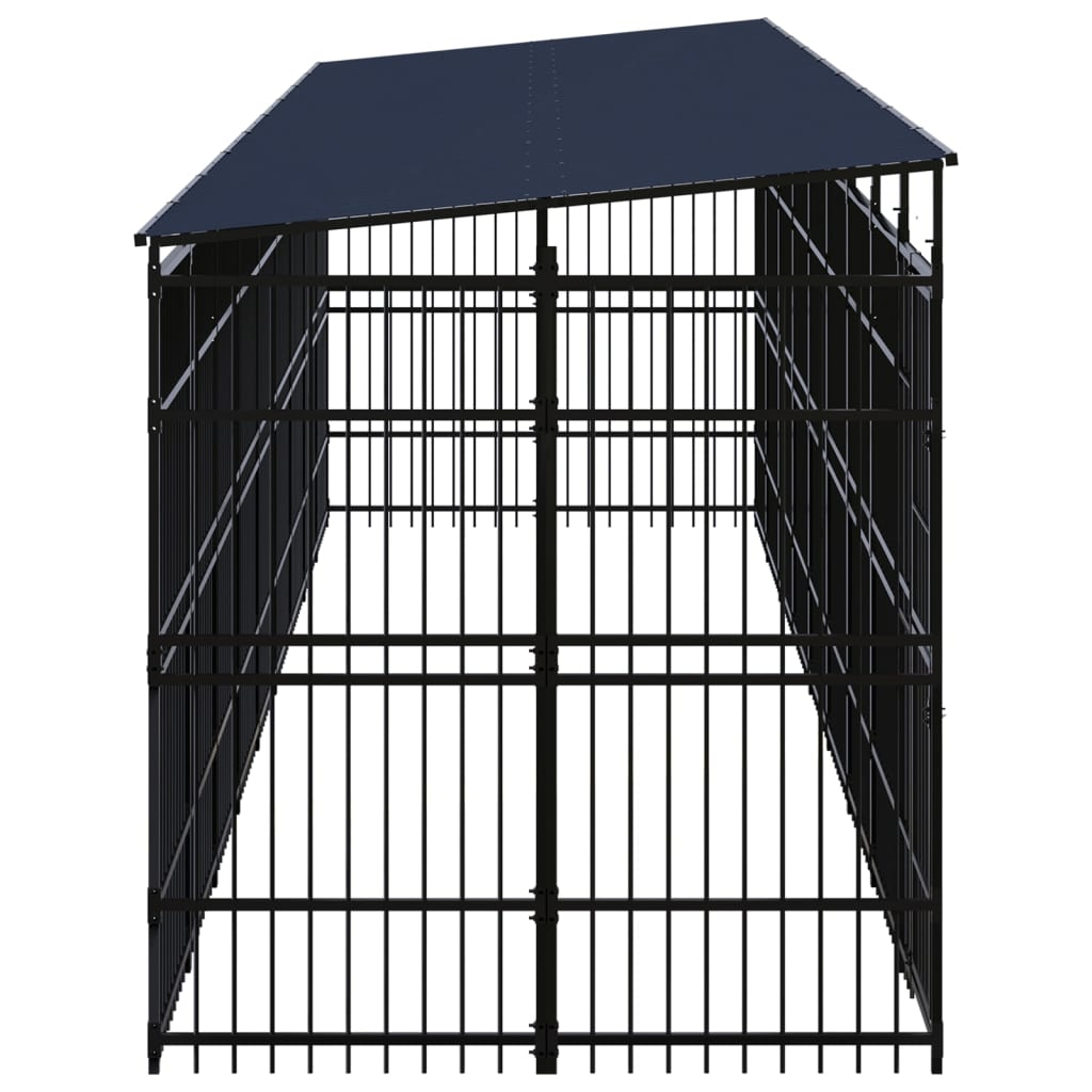 Vidaxl - Chenil D'Extérieur Avec Toit Pour Chiens Acier 18,43 M² - vidaXL - Image 3