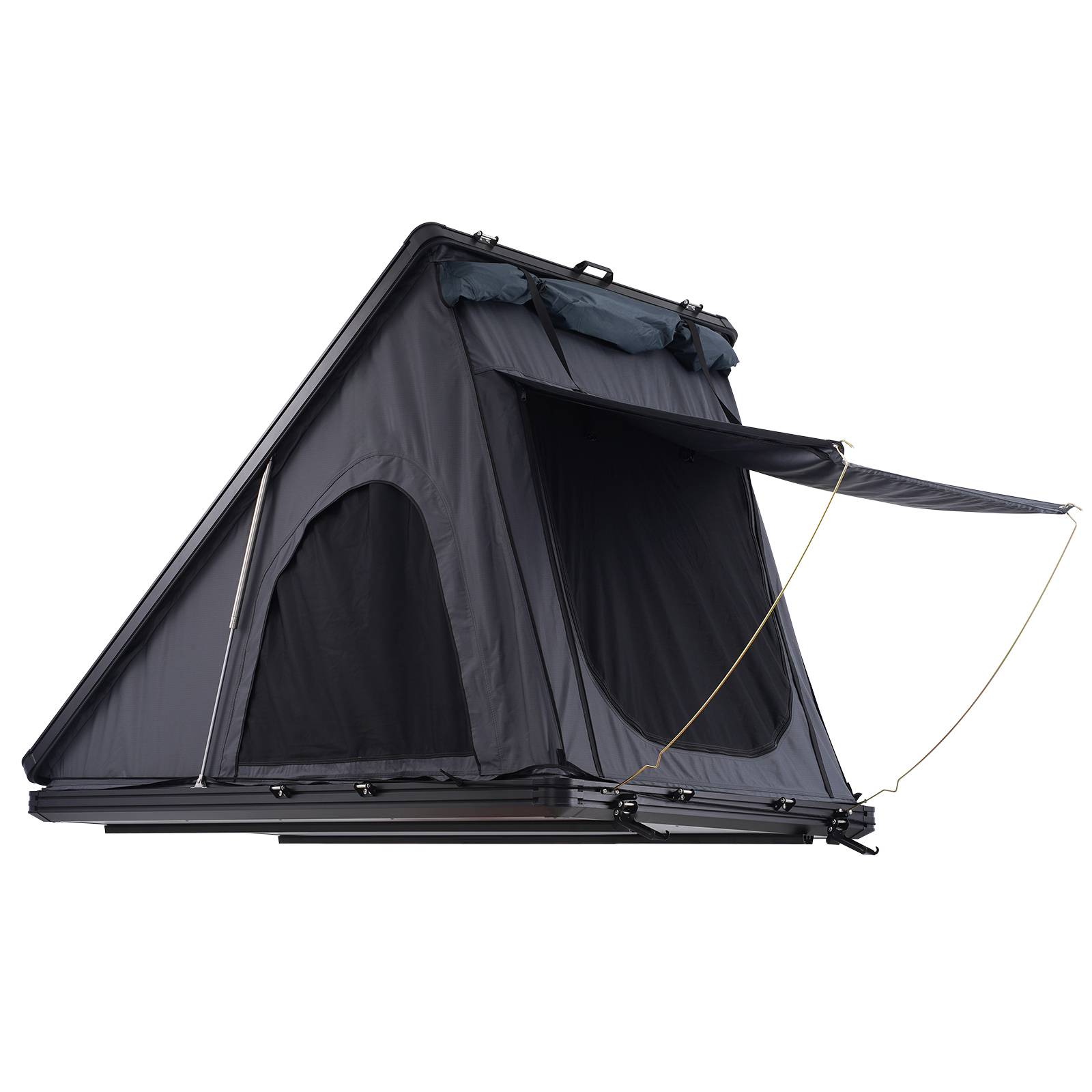 SucceBuy Tente de toit rigide Naturnest 2-3 pers., échelle télescopique, matelas épais, imperméable. - Image 1