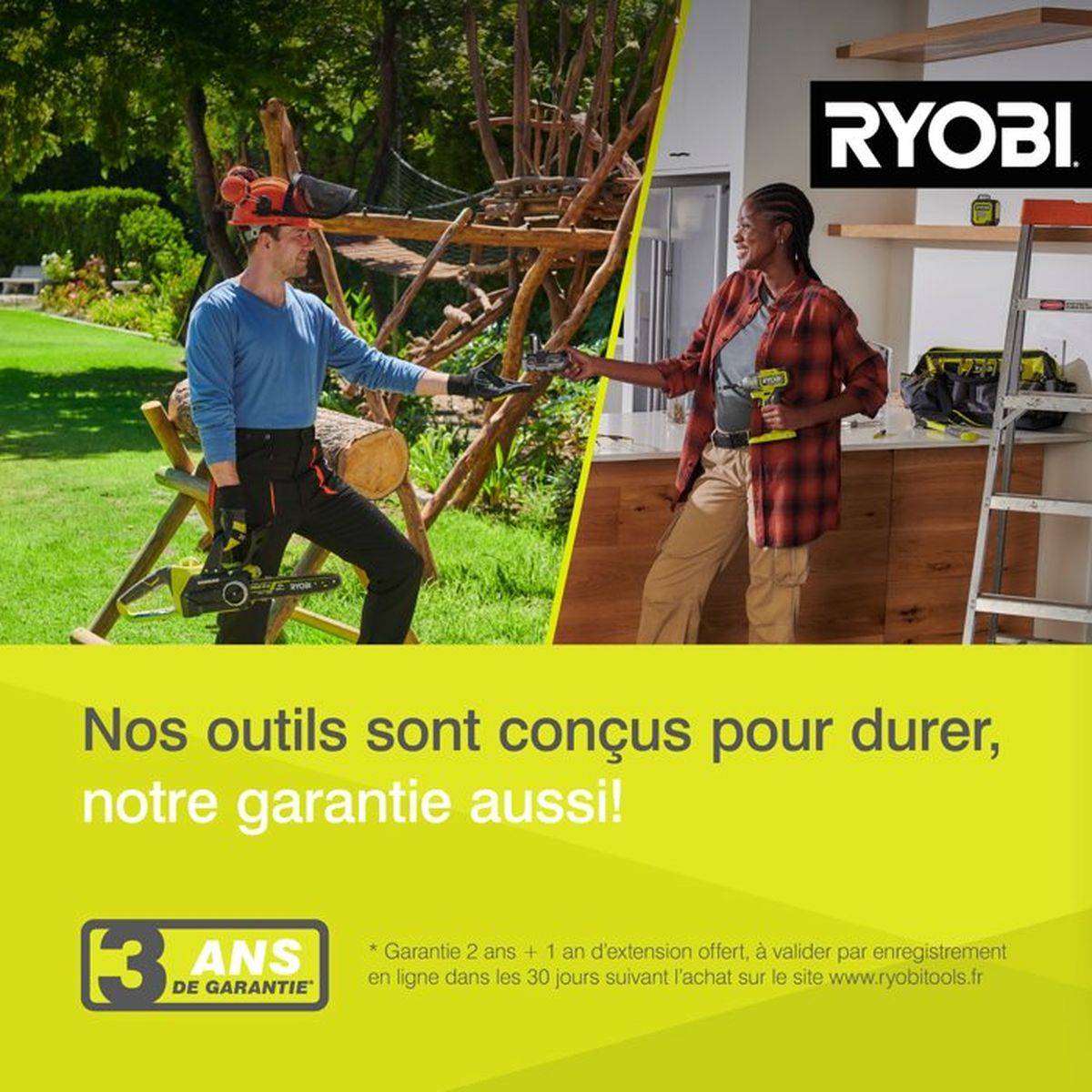Ryobi - RYOBI - Élagueur sur perche 36V MAXPOWER - guide 25 cm - tube télescopique (2,4 - 2,9 m) - sans batterie ni chargeur - RY36PP2 - Image 9