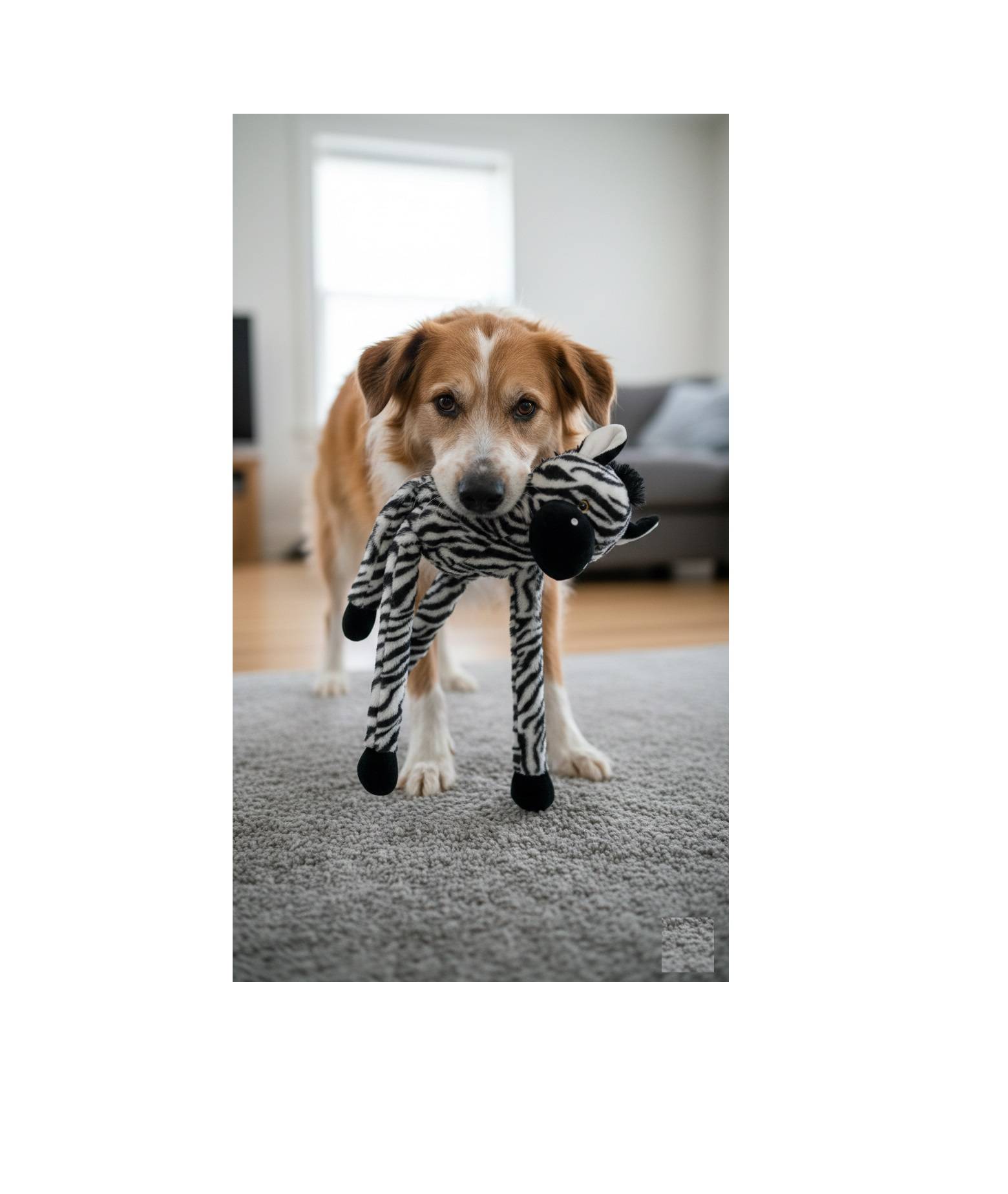 Eden - Jeu Geant sonore pour chien Zebre en peluche - Image 4
