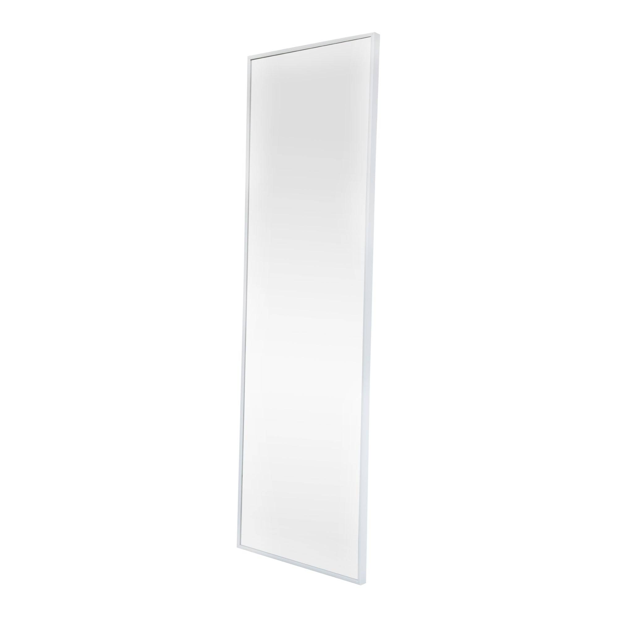 Miroir décoration moderne design de porte 120 x 37 x 2 cm blanc - Image 1