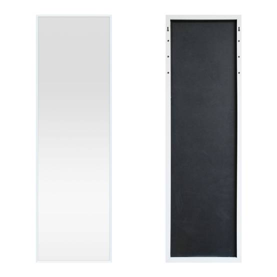 Miroir décoration moderne design de porte 120 x 37 x 2 cm blanc - Image 3
