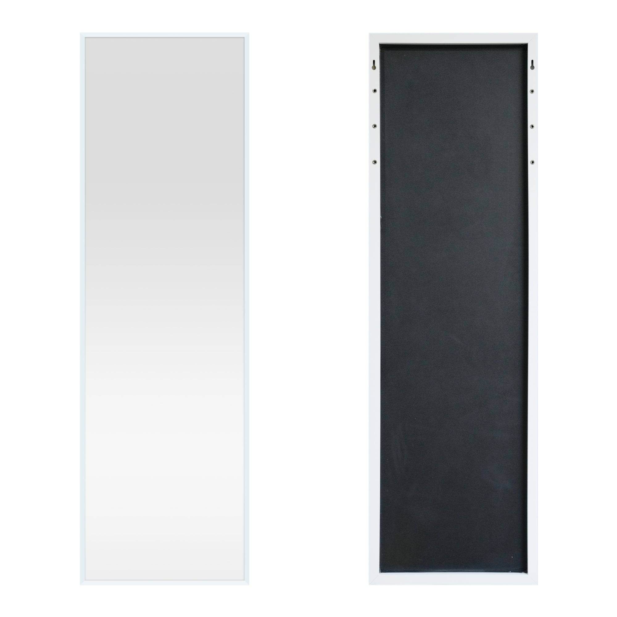 Miroir décoration moderne design de porte 120 x 37 x 2 cm blanc - Image 3
