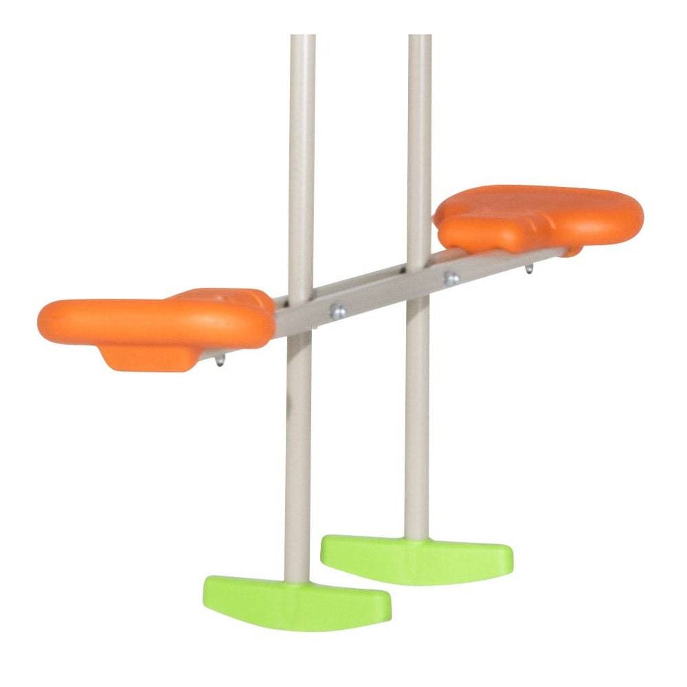 Trigano Jardin - Portique bois avec 2 balançoires + 1 plateforme avec toboggan + 1 siège face à face J-16595P4 Trigano Jardin - Image 4