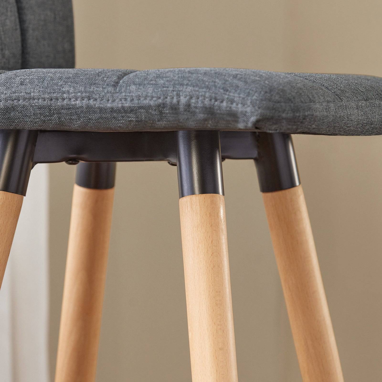 SoBuy Lot de 2 Tabourets de Bar avec Dossier et Repose-pieds pour Cuisine - Modèle FST50-DG Haute Qualité - Image 9