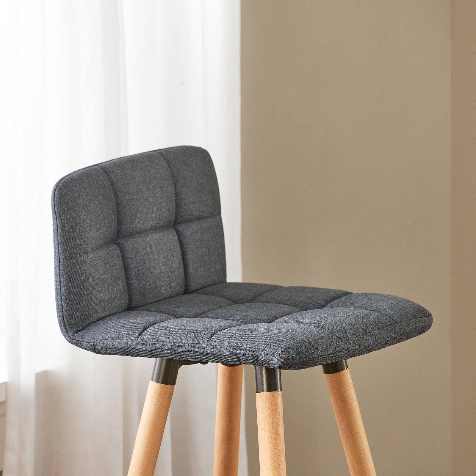 SoBuy Lot de 2 Tabourets de Bar avec Dossier et Repose-pieds pour Cuisine - Modèle FST50-DG Haute Qualité - Image 8