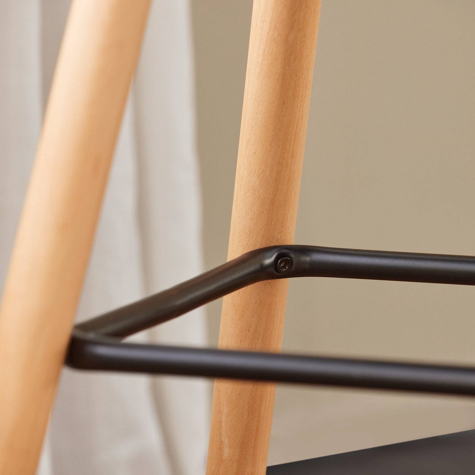 SoBuy Lot de 2 Tabourets de Bar avec Dossier et Repose-pieds pour Cuisine - Modèle FST50-DG Haute Qualité - Image 10